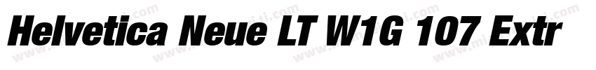 Helvetica Neue LT W1G 107 Extra Bla字体转换